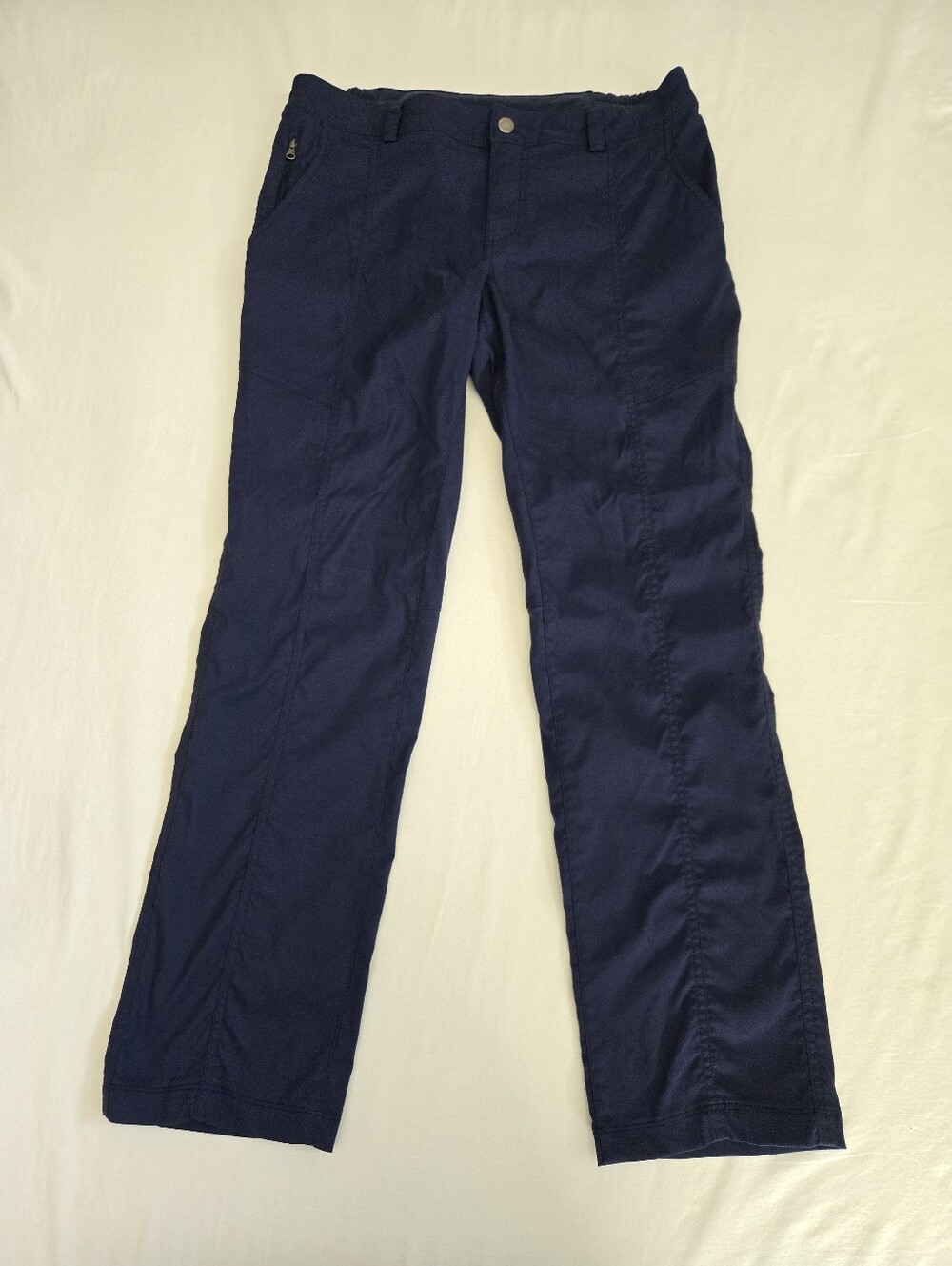 Duluth Trading Dry On The Fly Pants Slim Leg Stretch Flex Comfort Blue 12×31